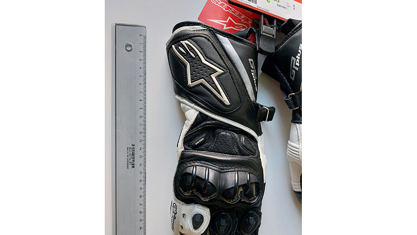 Alpinestars GP Plus BL/WH gloves. - European Commission.